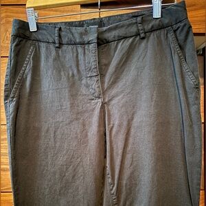 Theory Avla New Chino cropped pants, black, size 4, UEC